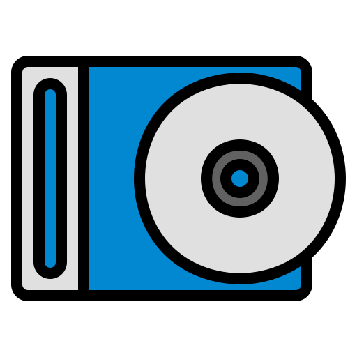 コンパクトディスク Generic Outline Color icon