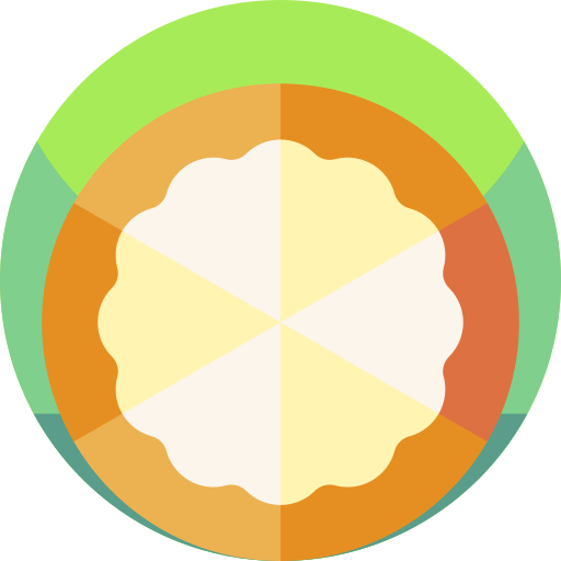 pizza Geometric Flat Circular Flat ikona