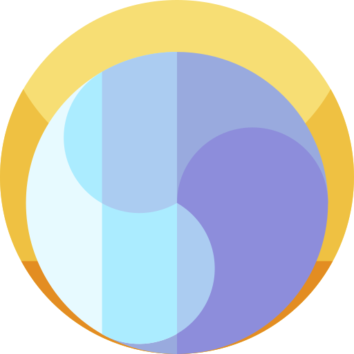 luiheid Geometric Flat Circular Flat icoon