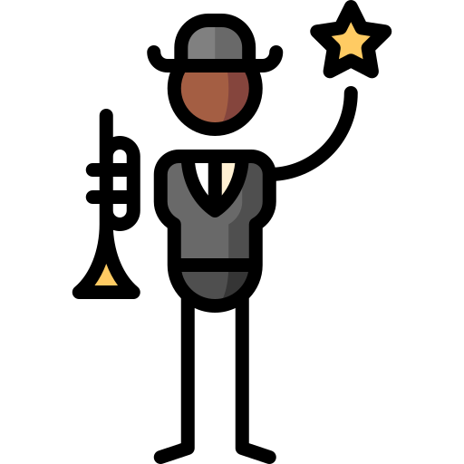 Musician Puppet Characters Lineal Color icon