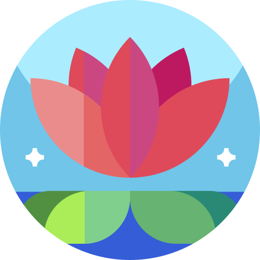 lotus blume Geometric Flat Circular Flat icon