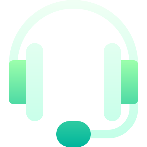 zestaw słuchawkowy Basic Gradient Gradient ikona