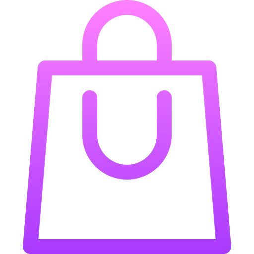 Shopping bag Basic Gradient Lineal color icon