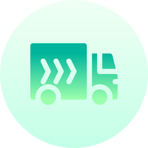 Delivery truck Basic Gradient Circular icon