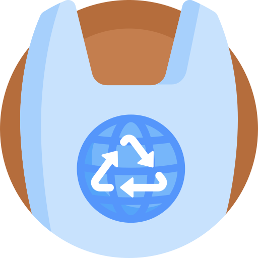 Recycled Plastic Bag Detailed Flat Circular Flat icon