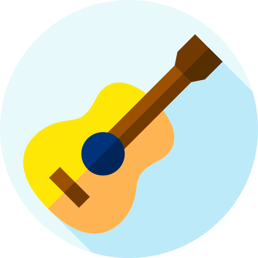 Guitar Flat Circular Flat icon