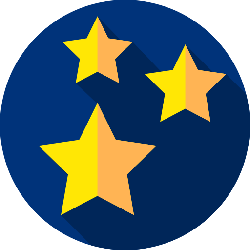 sterren Flat Circular Flat icoon