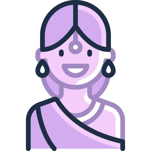 인도 여성 Special Meteor Lineal color icon