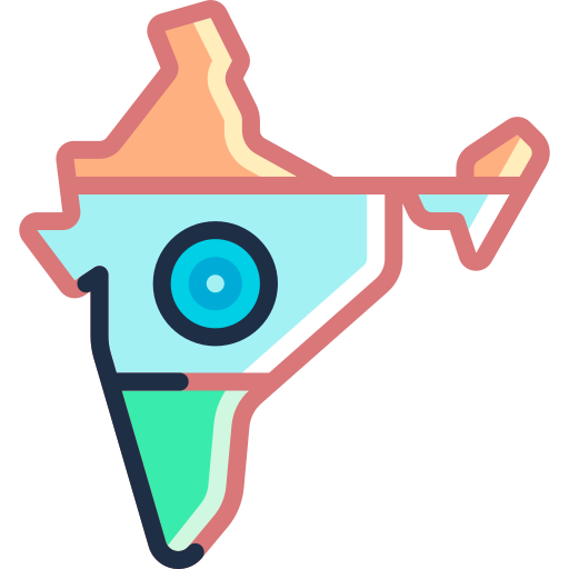 india Special Meteor Lineal color icono