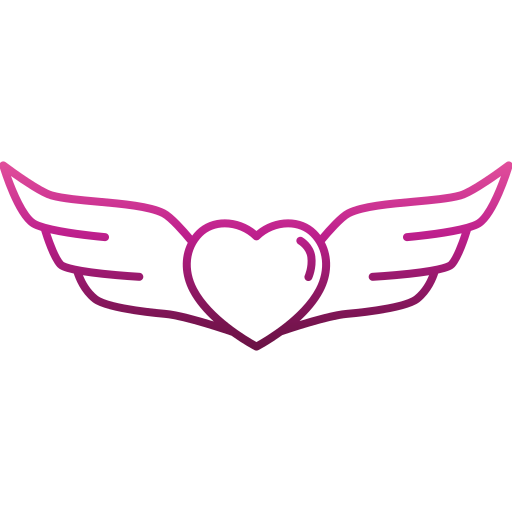 Heart wings Generic Gradient icon