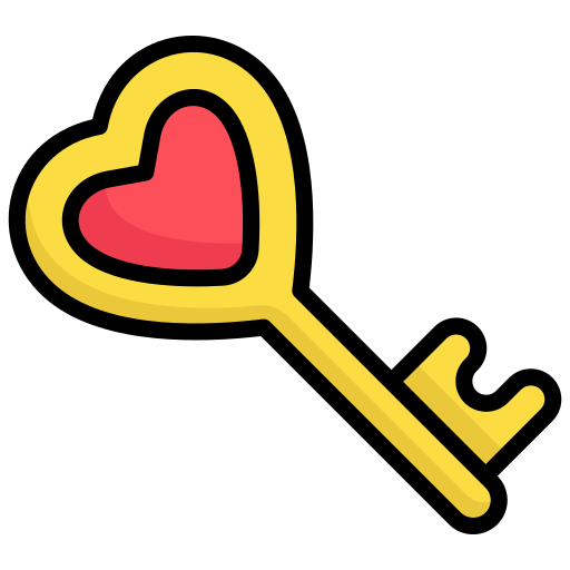 llave de amor Generic Outline Color icono