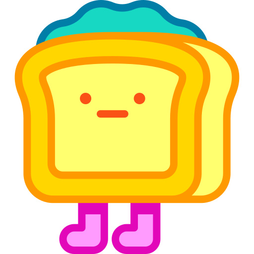 sandwich Retro Neon Lineal color icona