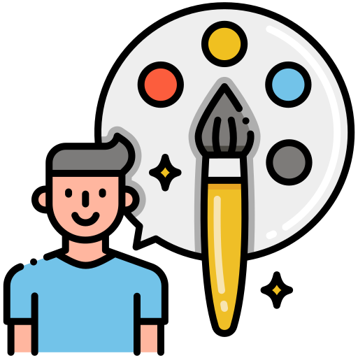 Artist Flaticons Lineal Color icon