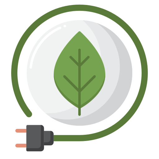 energía ecológica Flaticons Flat icono