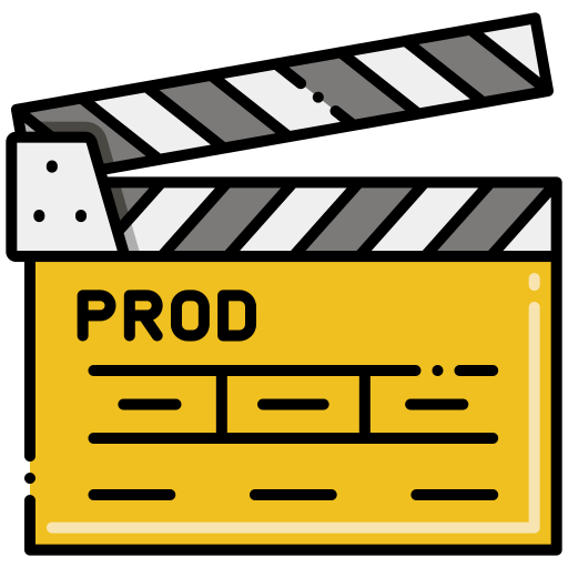 Clapboard Flaticons Lineal Color icon