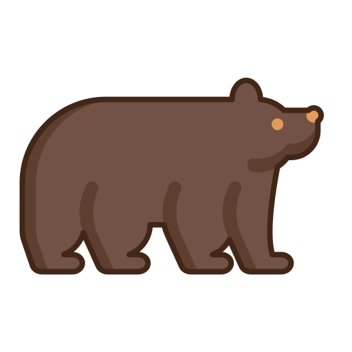Bear Flaticons Lineal Color icon