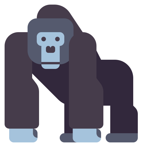 gorilla Flaticons Flat icoon