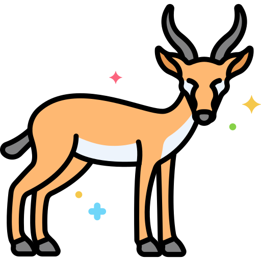 antilope Flaticons Lineal Color Icône