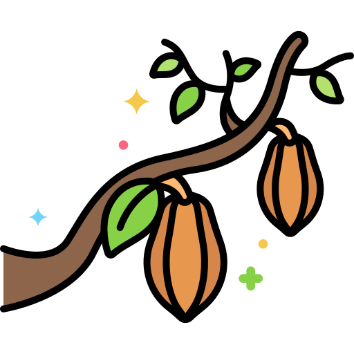cacao Flaticons Lineal Color icoon