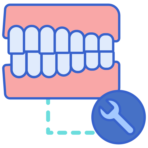 dientes malos Flaticons Lineal Color icono