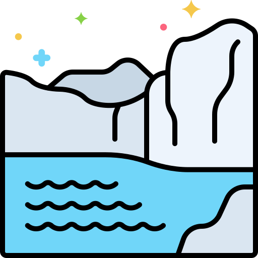 Ледник Flaticons Lineal Color иконка