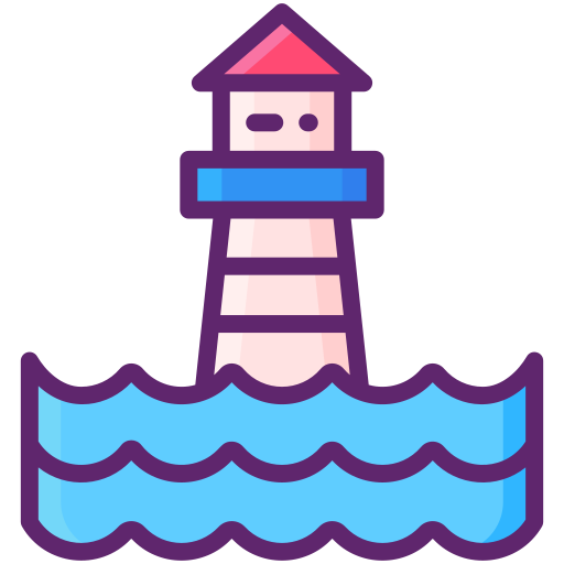 Lighthouse Flaticons Lineal Color icon