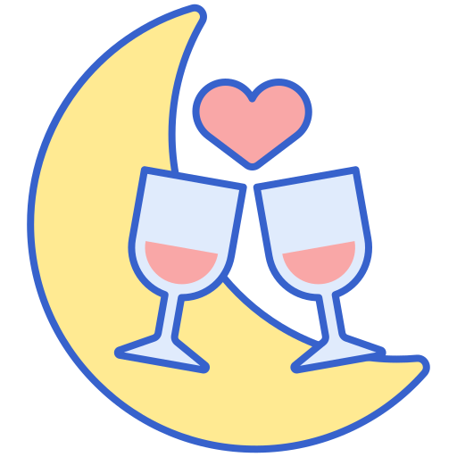 Romantic date Flaticons Lineal Color icon