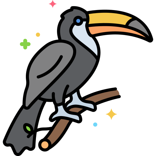 toucan Flaticons Lineal Color Icône