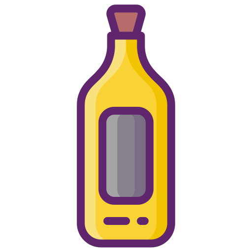 botella de ron Flaticons Lineal Color icono