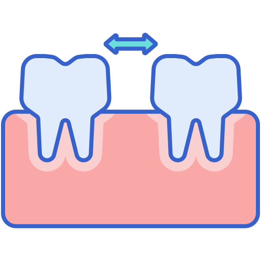 dientes Flaticons Lineal Color icono