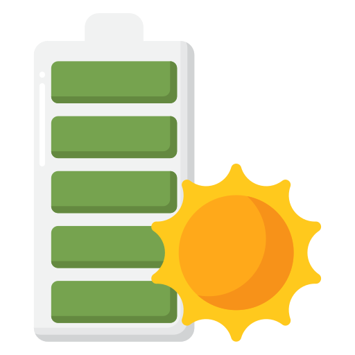 energia słoneczna Flaticons Flat ikona
