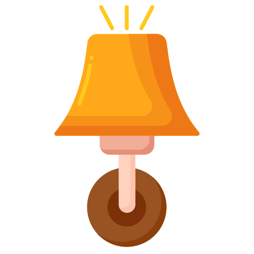 lámpara de pared Flaticons Flat icono