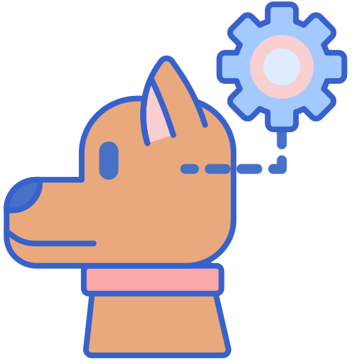 犬 Flaticons Lineal Color icon
