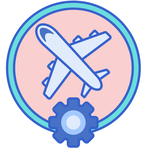 Aviation Flaticons Lineal Color icon