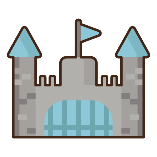 castello Flaticons Lineal Color icona