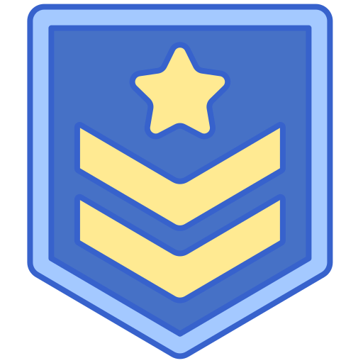 wojskowy Flaticons Lineal Color ikona