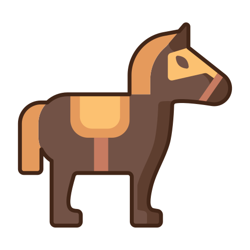馬 Flaticons Lineal Color icon