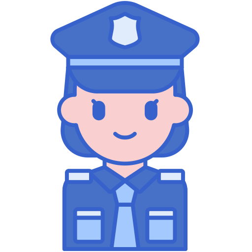 경찰 Flaticons Lineal Color icon