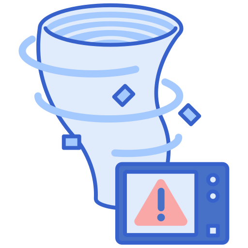 Tornado Flaticons Lineal Color icon