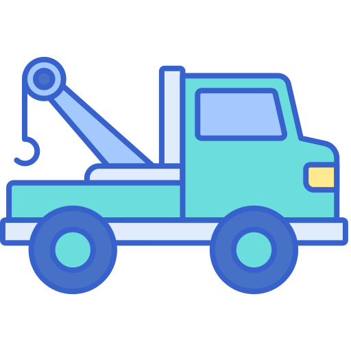 Towing vehicle Flaticons Lineal Color icon
