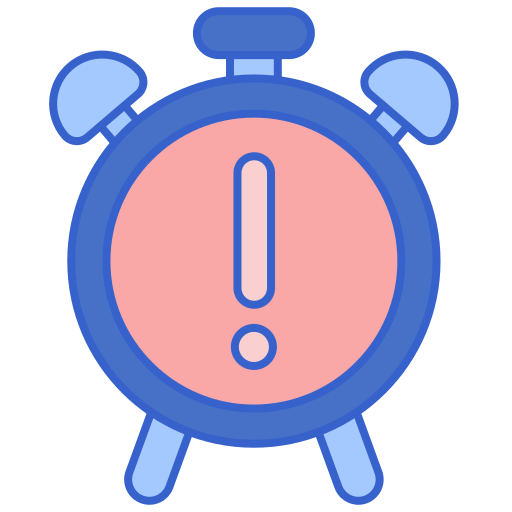 Alarm Flaticons Lineal Color icon