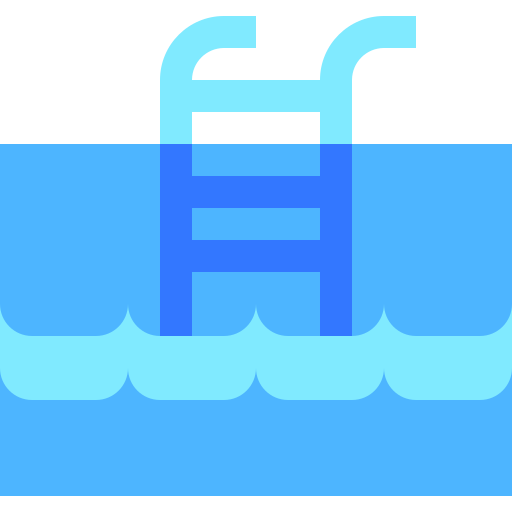 Swimming pool Basic Sheer Flat icon