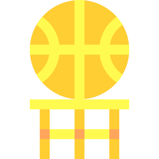 basketbal Basic Sheer Flat icoon