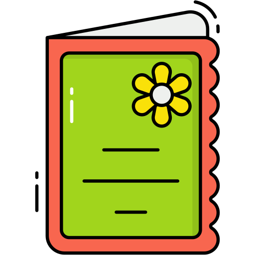 인사말 카드 Generic Outline Color icon
