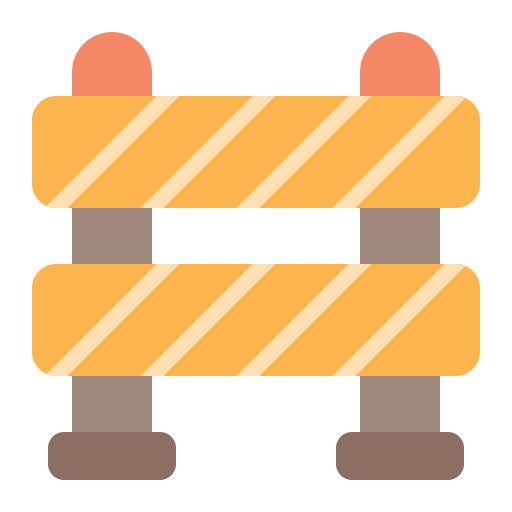 barrera vial Generic Flat icono