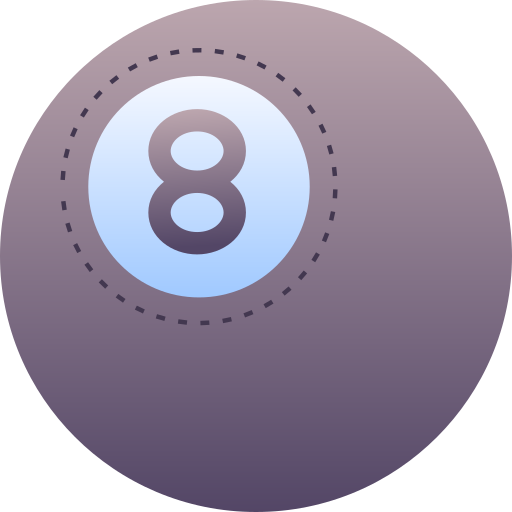 billiard ball Generic Flat Gradient icon
