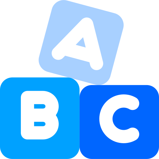 alfabeto Generic Blue icono