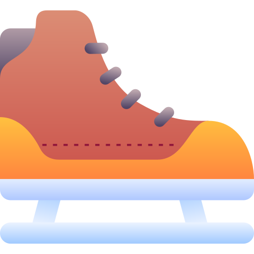 zapatos de patinaje sobre hielo Generic Flat Gradient icono