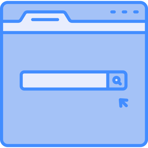online-suche Generic Blue icon
