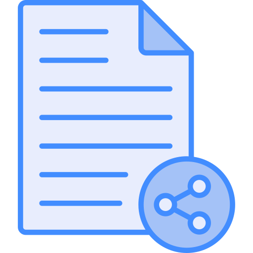 File sharing Generic Blue icon